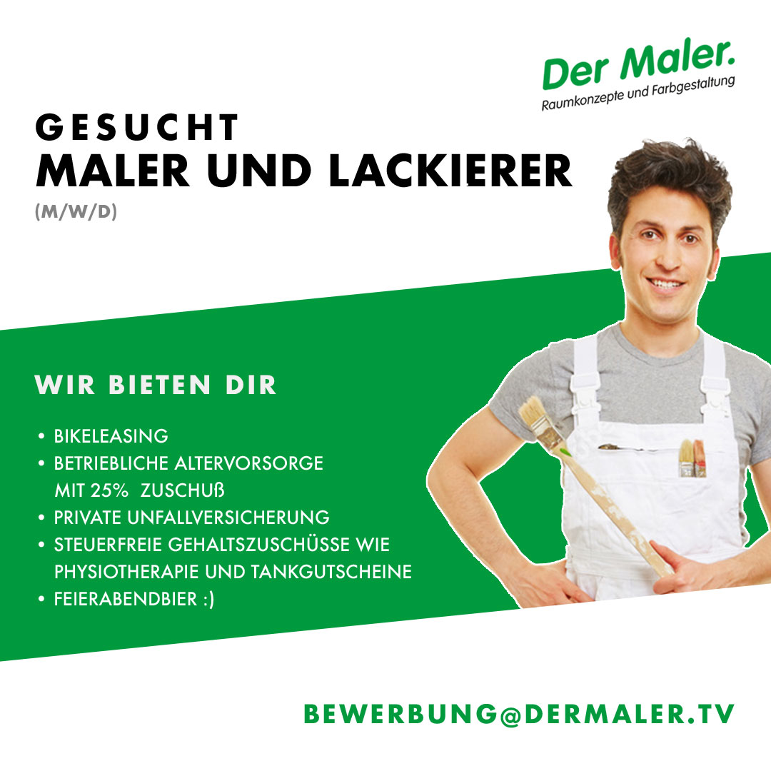 Stellenanzeige der Maler